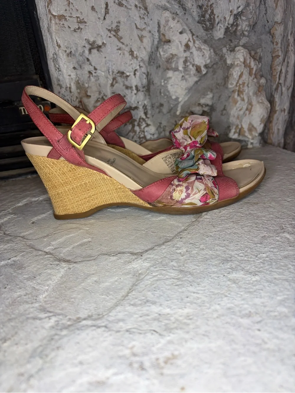 Rockport Adiprene by Adidas Women's Wedge Sandal with Floral Bow